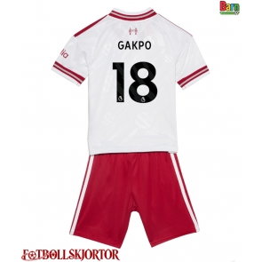 Liverpool Cody Gakpo #18 Borta Kläder Barn 2026-27 Kortärmad (+ Korta byxor)